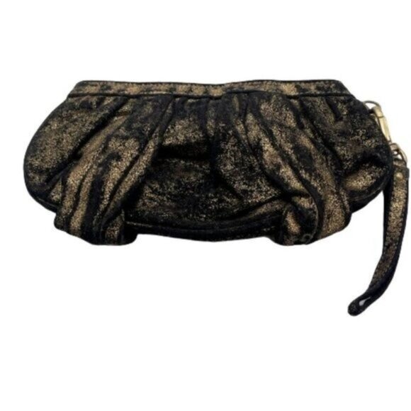 Botkier for Target Shimmer Gold Black Clutch Wristlet Wallet Mini Purse - Picture 4 of 5